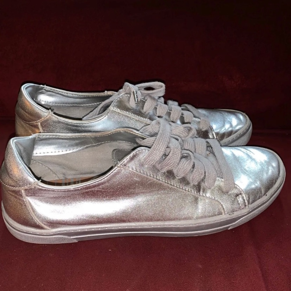 Silver sneakers